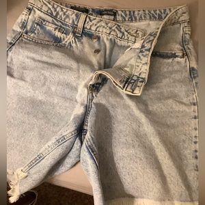 Denim Bermuda shorts